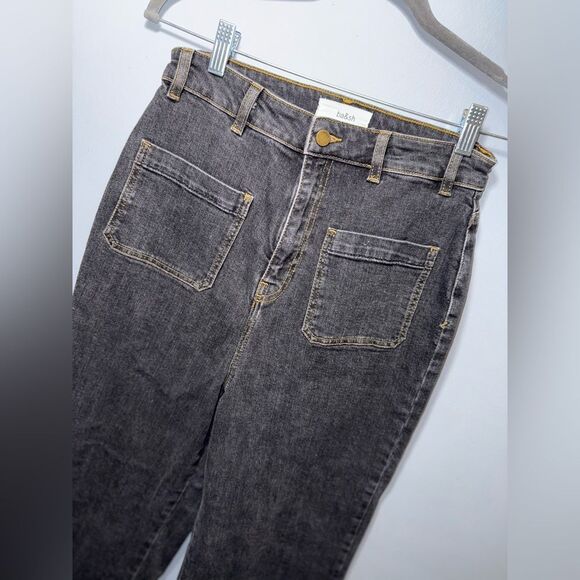 Ba&Sh Django High Rise Wide Leg Pocketed Jeans in Blackstone Size 2 (6US) EUC - Picture 3 of 13